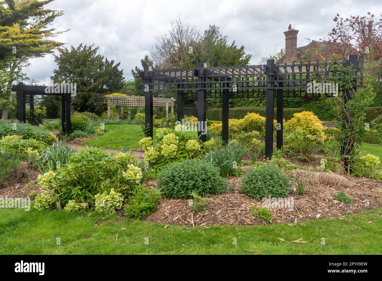 Allen House Grounds, garden gardens park in Guildford town, Surrey