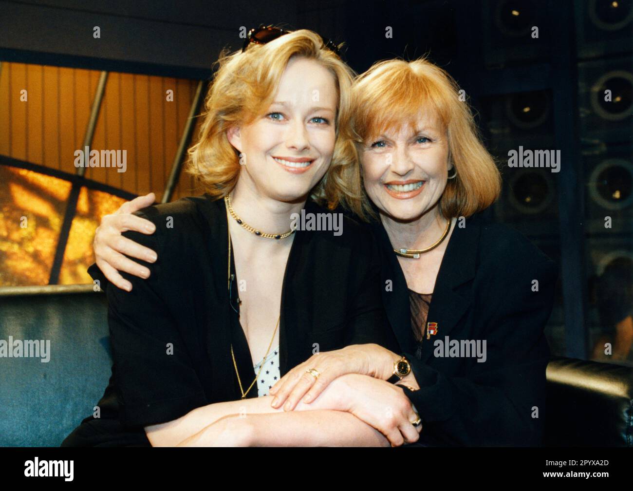 Actress Brigitte Grothum and her daughter Deborah Weigert at the TV-Show 'Vera am Mittag'. Stock Photo