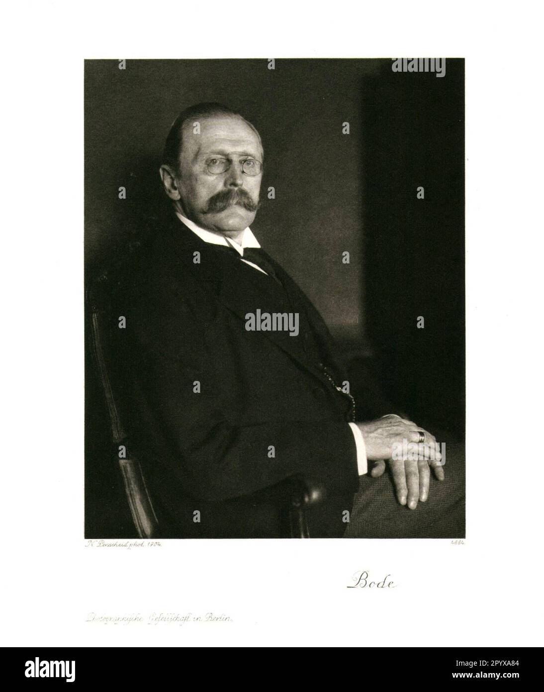 Wilhelm von Bode, German art historian. Photo: Heliogravure, Corpus ...