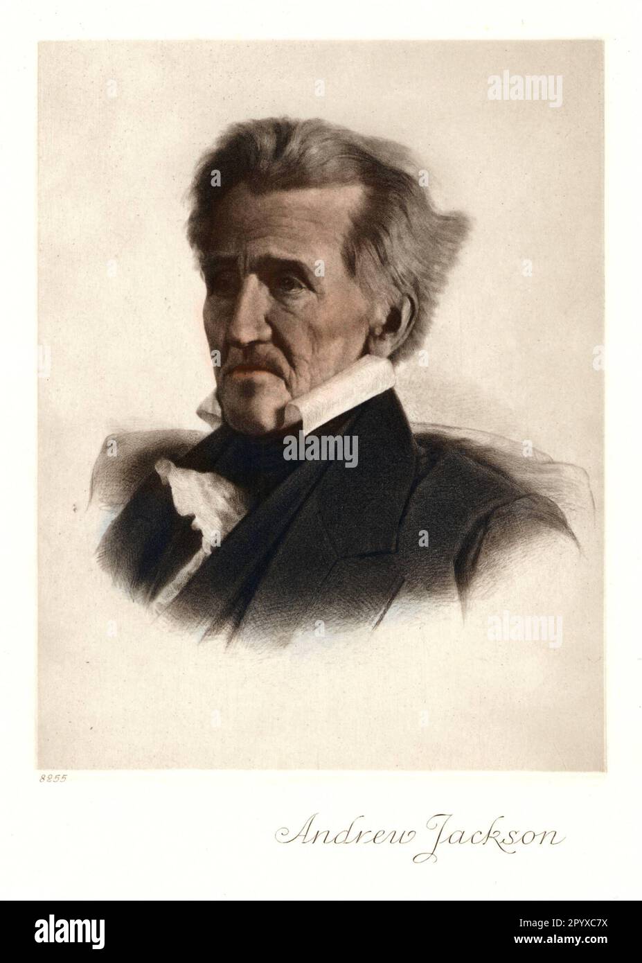 Andrew Jackson (1767-1845), 7th President of the USA (1829-1837). Painting. Photo: Heliogravure, Corpus Imaginum, Hanfstaengl Collection. [automated translation] Stock Photo