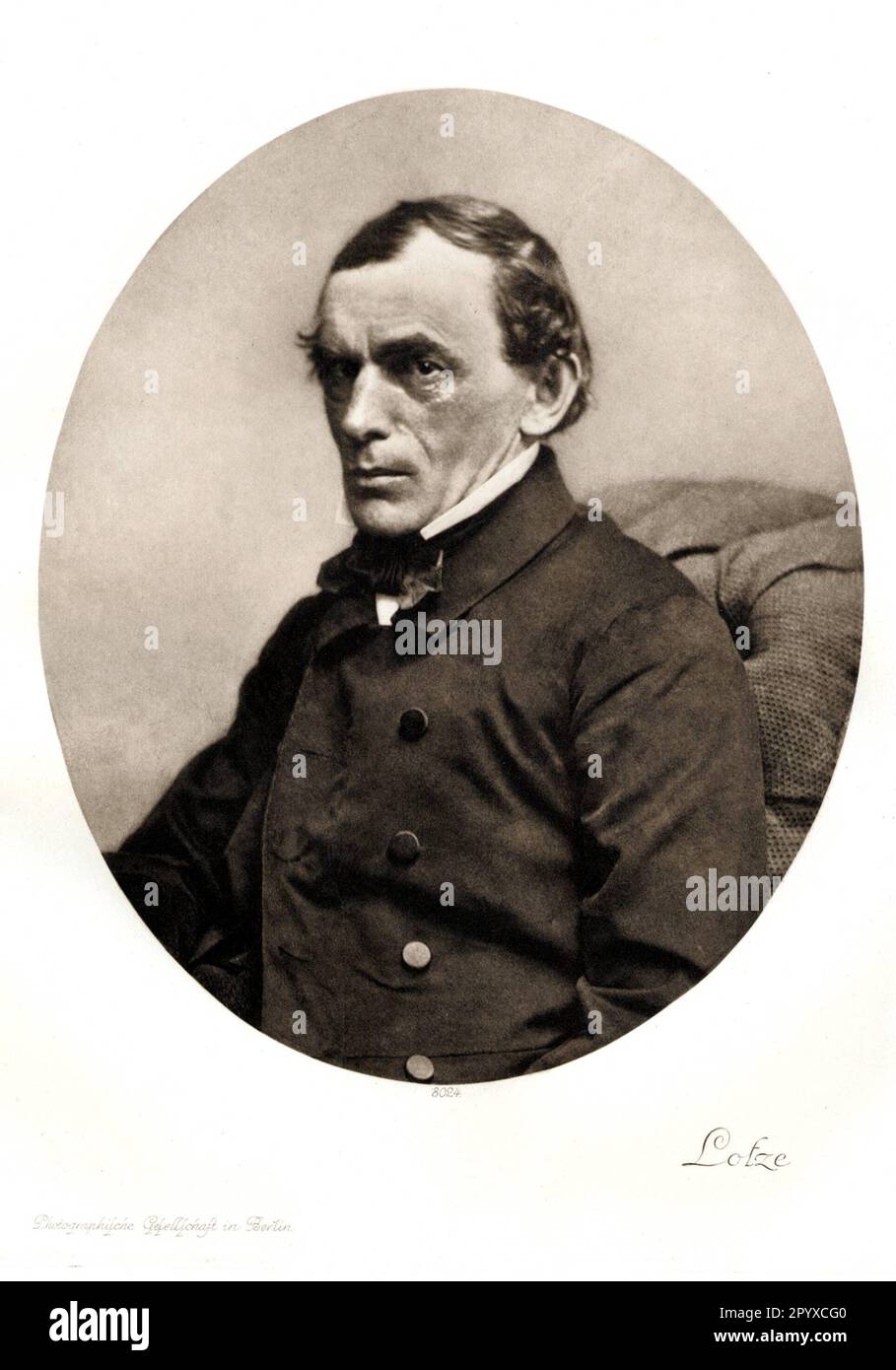 Rudolph Hermann Lotze (1817-1881), german philosopher and doctor. Foto: Heliogravuere, Corpus Imaginum, Sammlung Hanfstaengl. Undated picture. Stock Photo