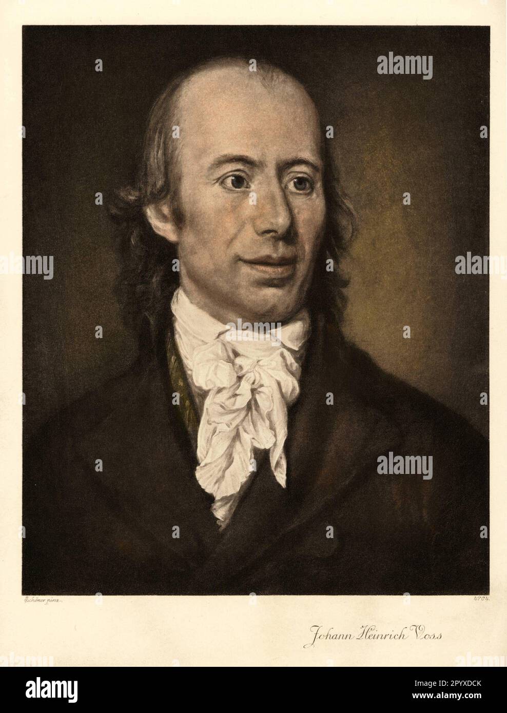 Johann Heinrich Voß (1751-1826), German poet and translator. Painting by Schöner. Photo: Heliogravure, Corpus Imaginum, Hanfstaengl Collection. [automated translation] Stock Photo