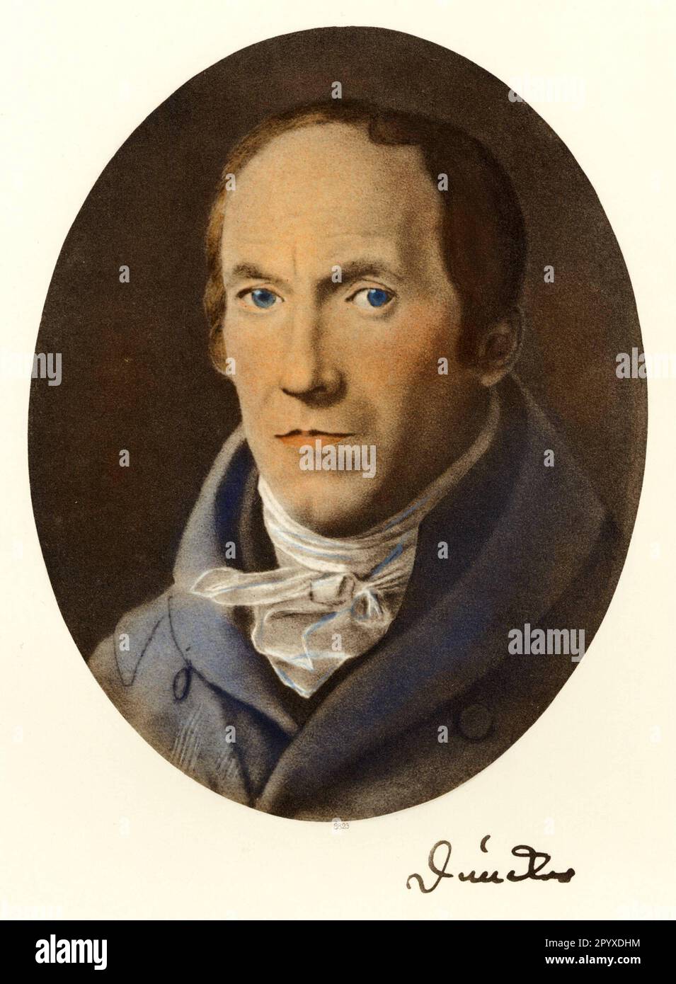 J. H. August Duncker (1764-1843), German optician. Painting by an unknown master. Photo: Heliogravure, Corpus Imaginum, Hanfstaengl Collection. [automated translation] Stock Photo