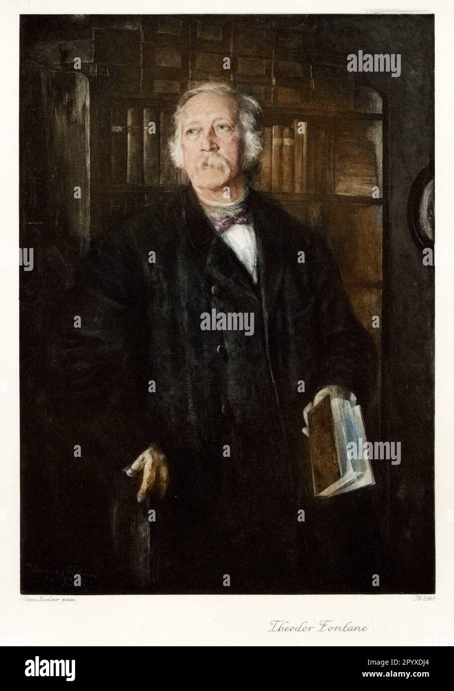 Theodor Fontane (1819-1898), German writer, painting by Hanns Fechner. Photo: Heliogravure, Corpus Imaginum, Hanfstaengl Collection. [automated translation] Stock Photo
