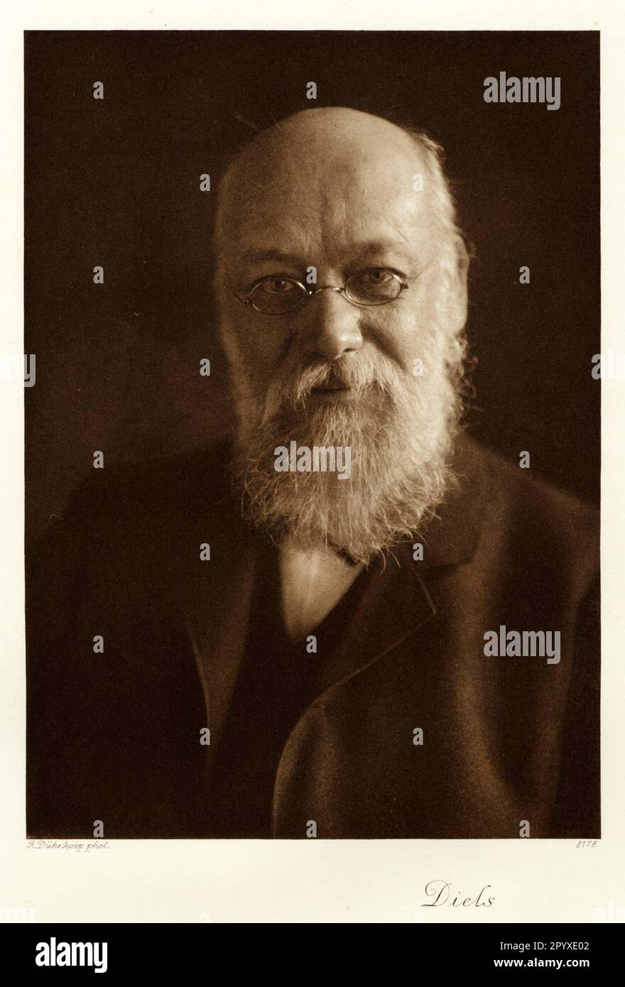 Hermann Diels (1848-1922), German classical philologist. Photograph by R. Dührkoop. Photo: Heliogravure, Corpus Imaginum, Hanfstaengl. collection (undated photograph). [automated translation] Stock Photo
