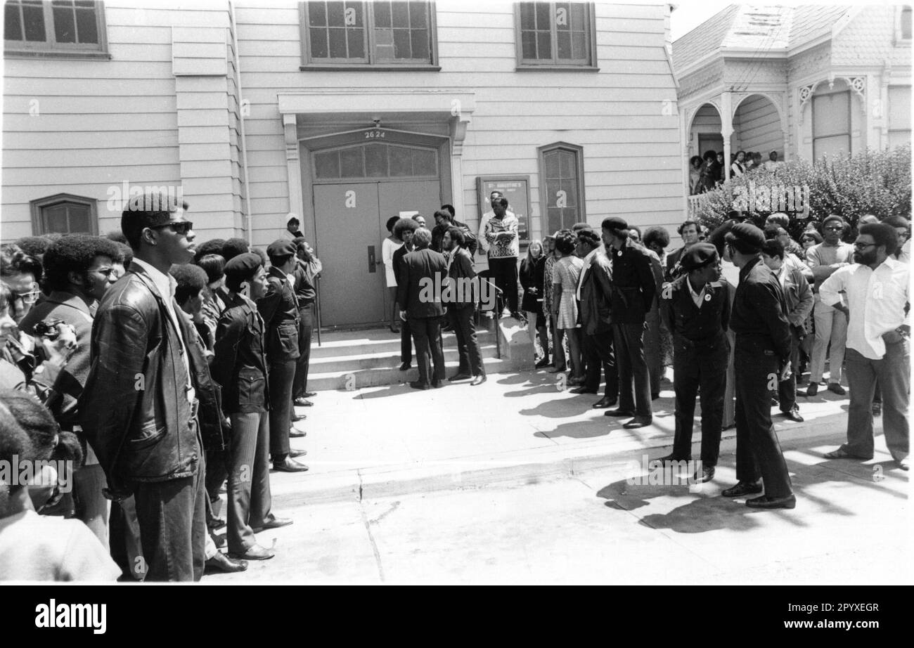 Black Panther Party Oakland 1971 Stock Photo