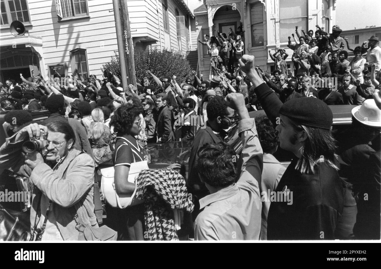 Black Panther Party Oakland 1971 Stock Photo