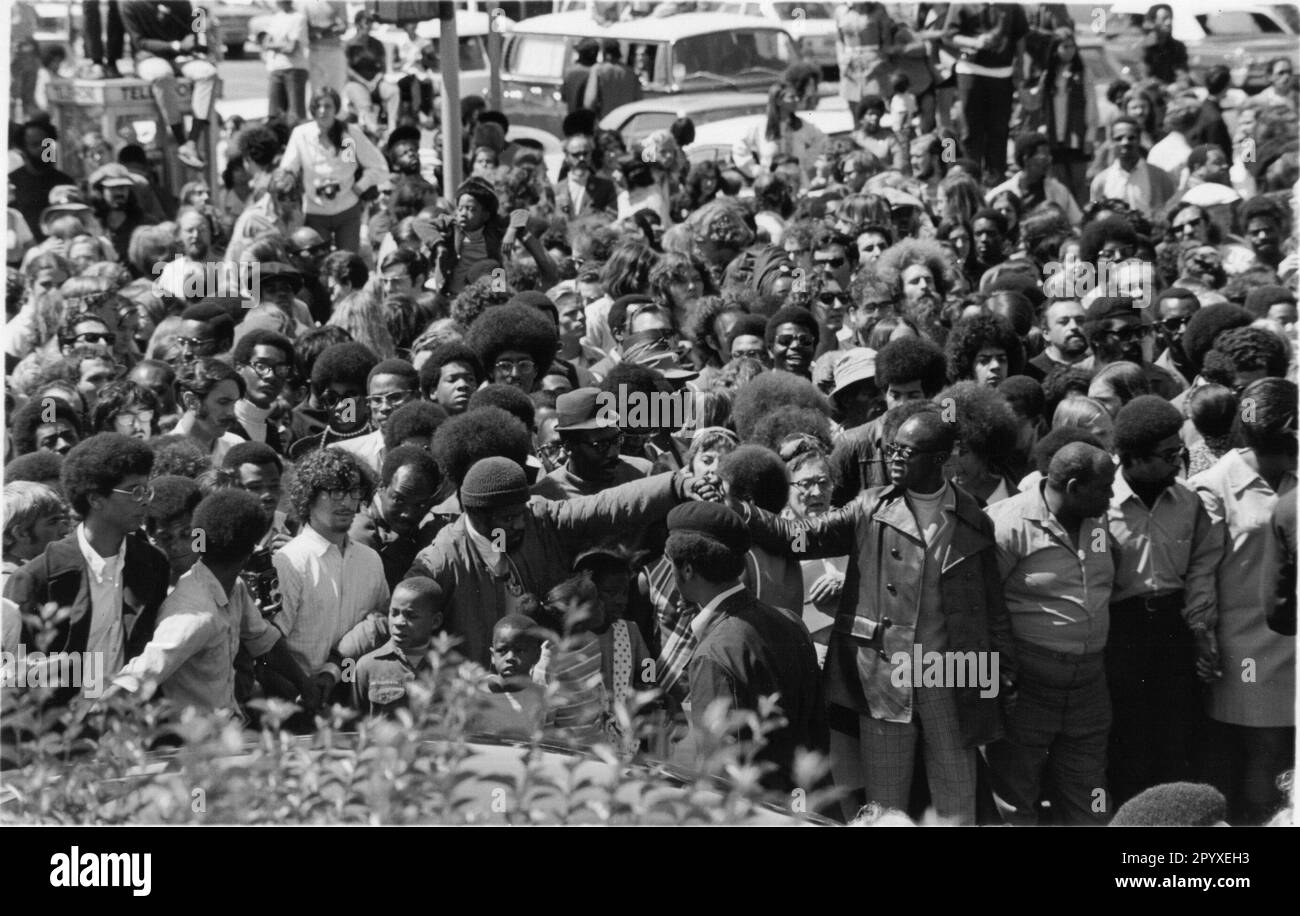 Black Panther Party Oakland 1971 Stock Photo
