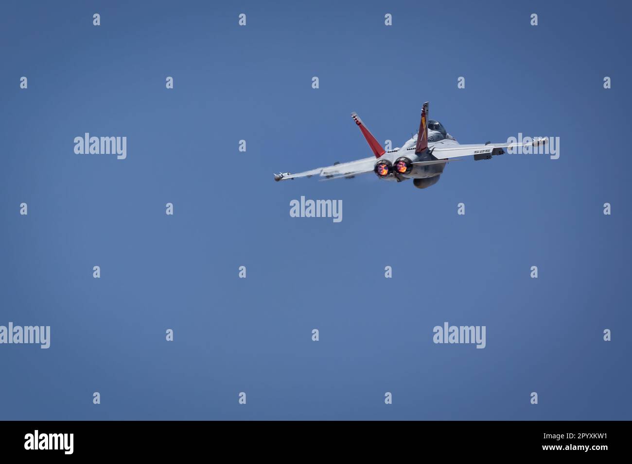 An EA18G Growler demonstration at the 2023 Thunder and Lightning Over