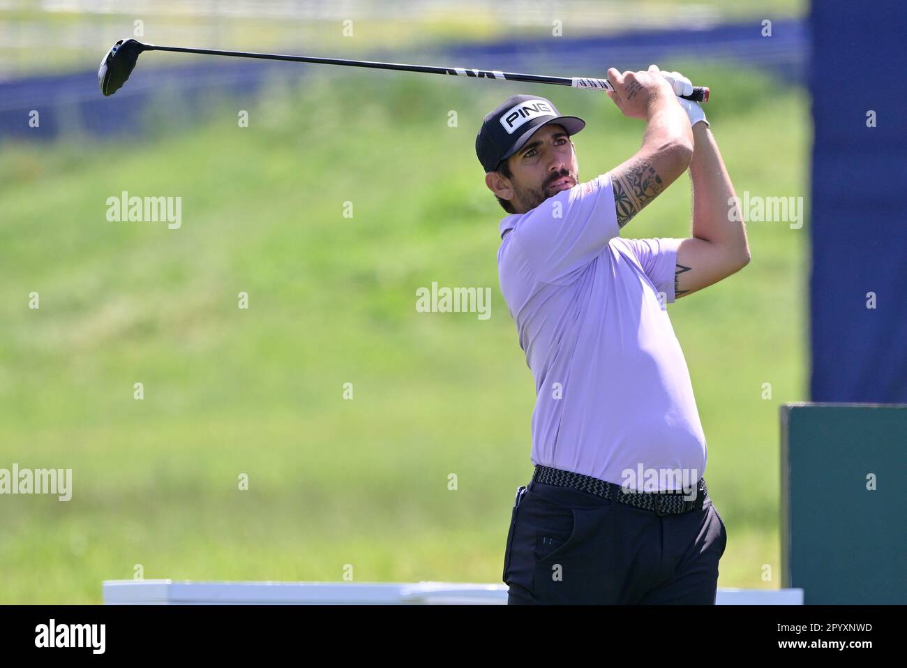 5th May 2023, Marco Simone Golf and Country Club, Guidonia, Italy; DS  Automobiles Italian Open Golf round 2; PAVON, Matthieu Stock Photo - Alamy