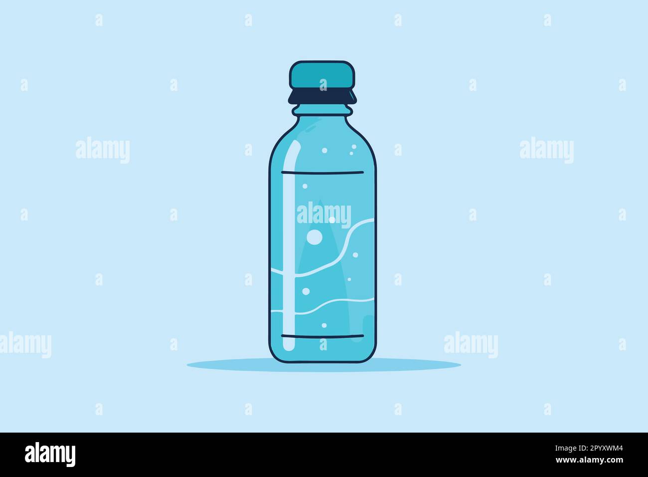 A bottle of drinking water vector illustration Stock Vector Image & Art
