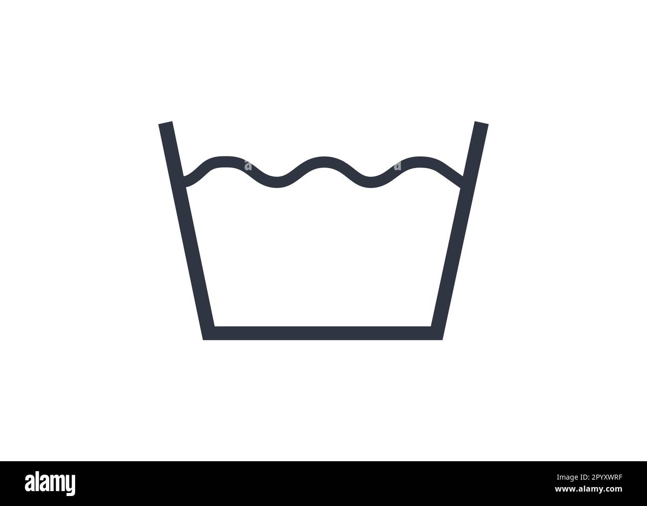 Isolated Monochromatic Washing Machine Appliance Symbol. Vector