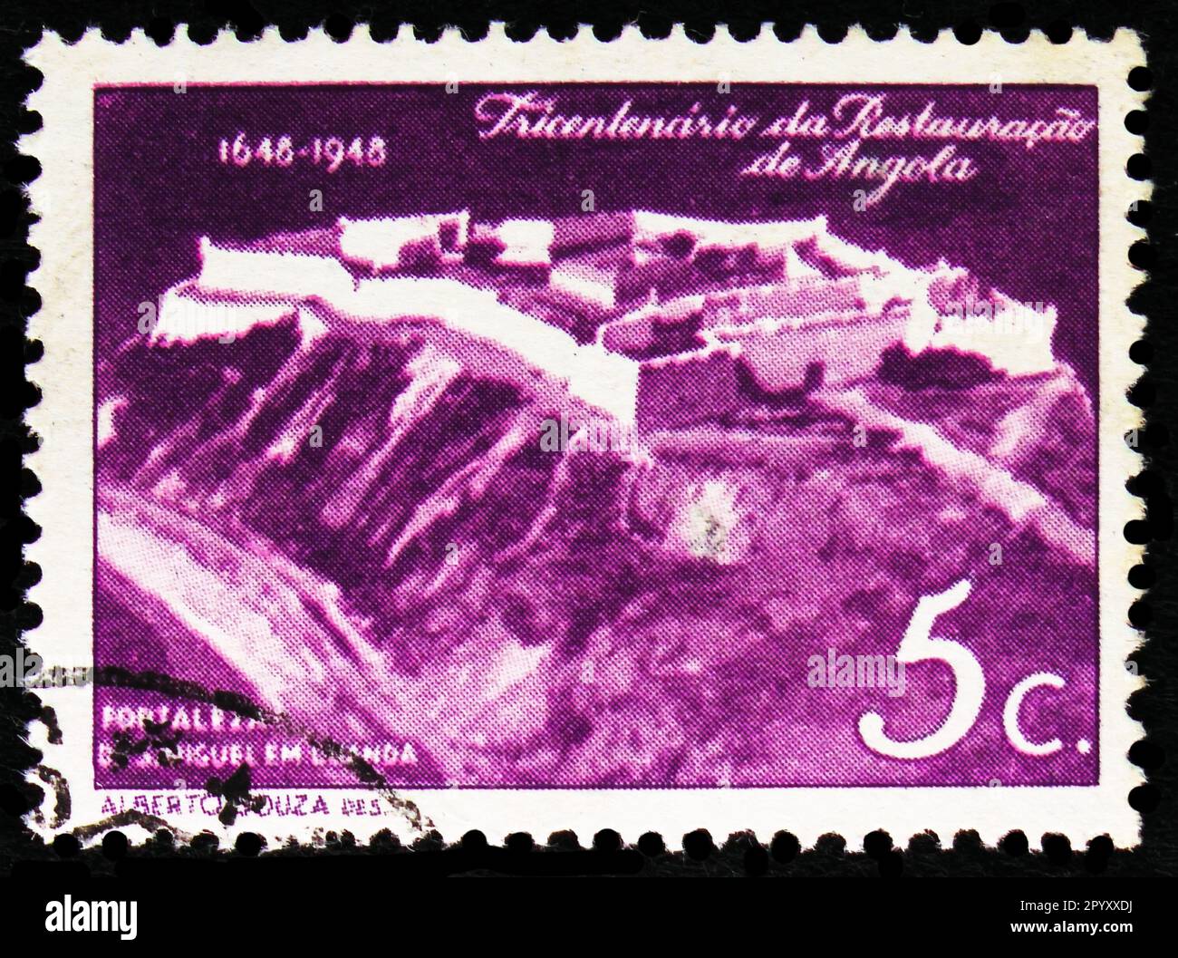 MOSCOW, RUSSIA APRIL 08, 2023 Postage stamp printed in Angola shows