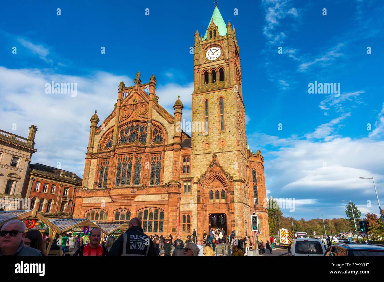The Guildhall in Derry / Londonderry, County Londonderry, Northern Ireland, UK Stock Photo