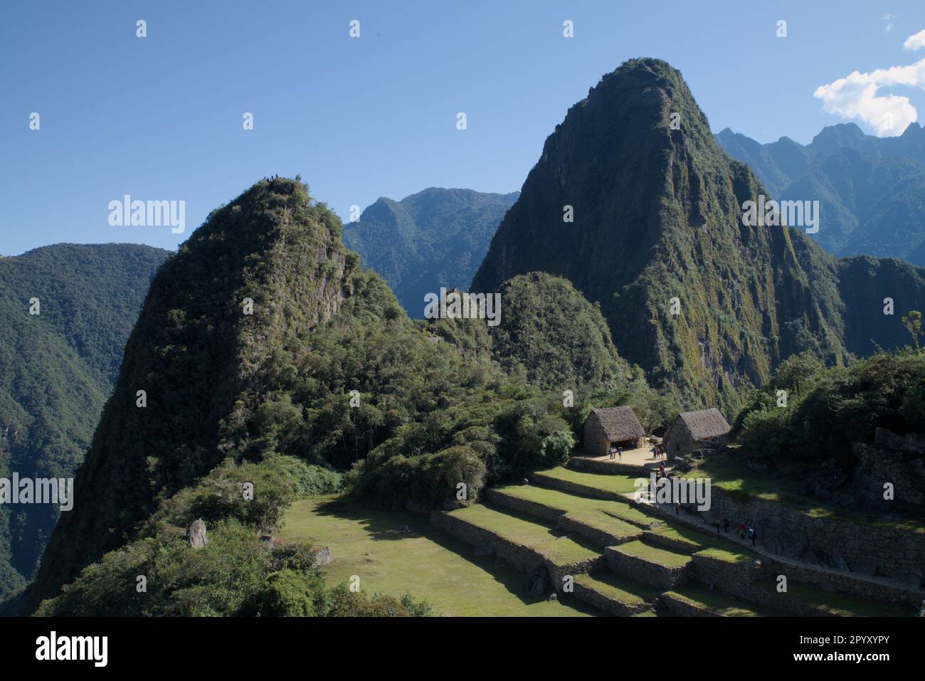 Machu Picchu in Peruvian Andes Stock Photo - Alamy