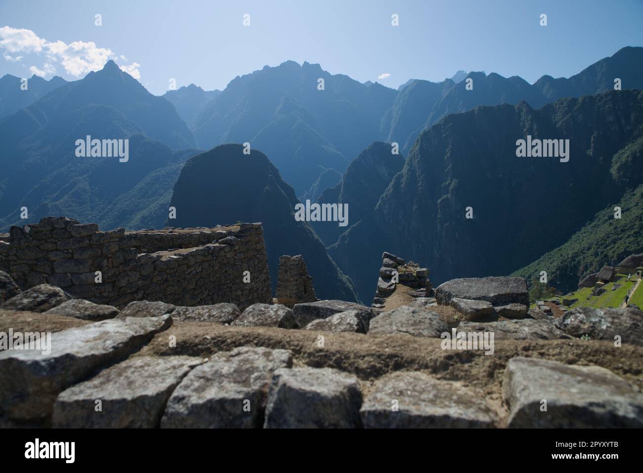 Machu Picchu in Peruvian Andes Stock Photo - Alamy