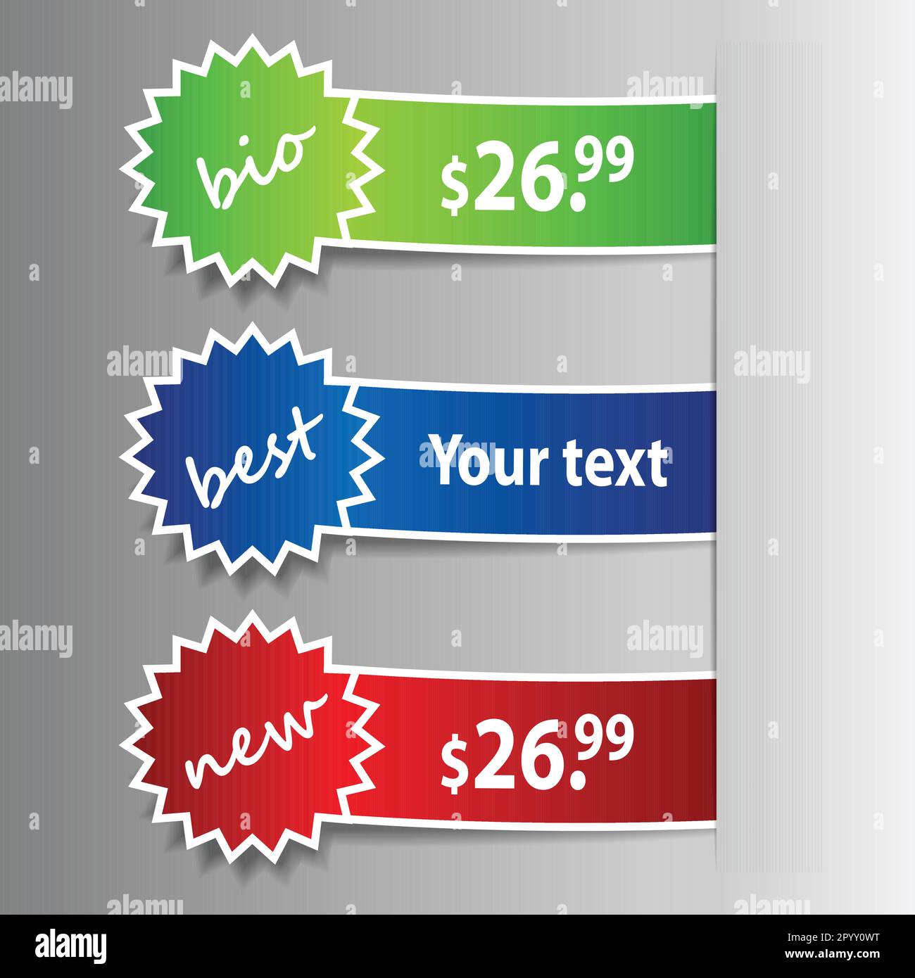 Circular stickers hi-res stock photography and images - Alamy