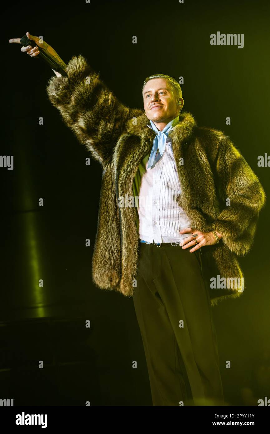 Rapper Macklemore Milan Italy. 03 May 2023. The American rapper MACKLEMORE performs live