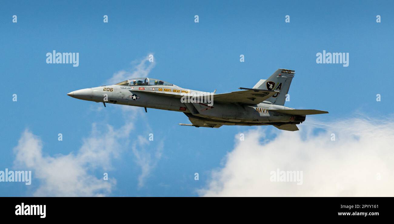 The amazing Hornet fighter jet. Stock Photo