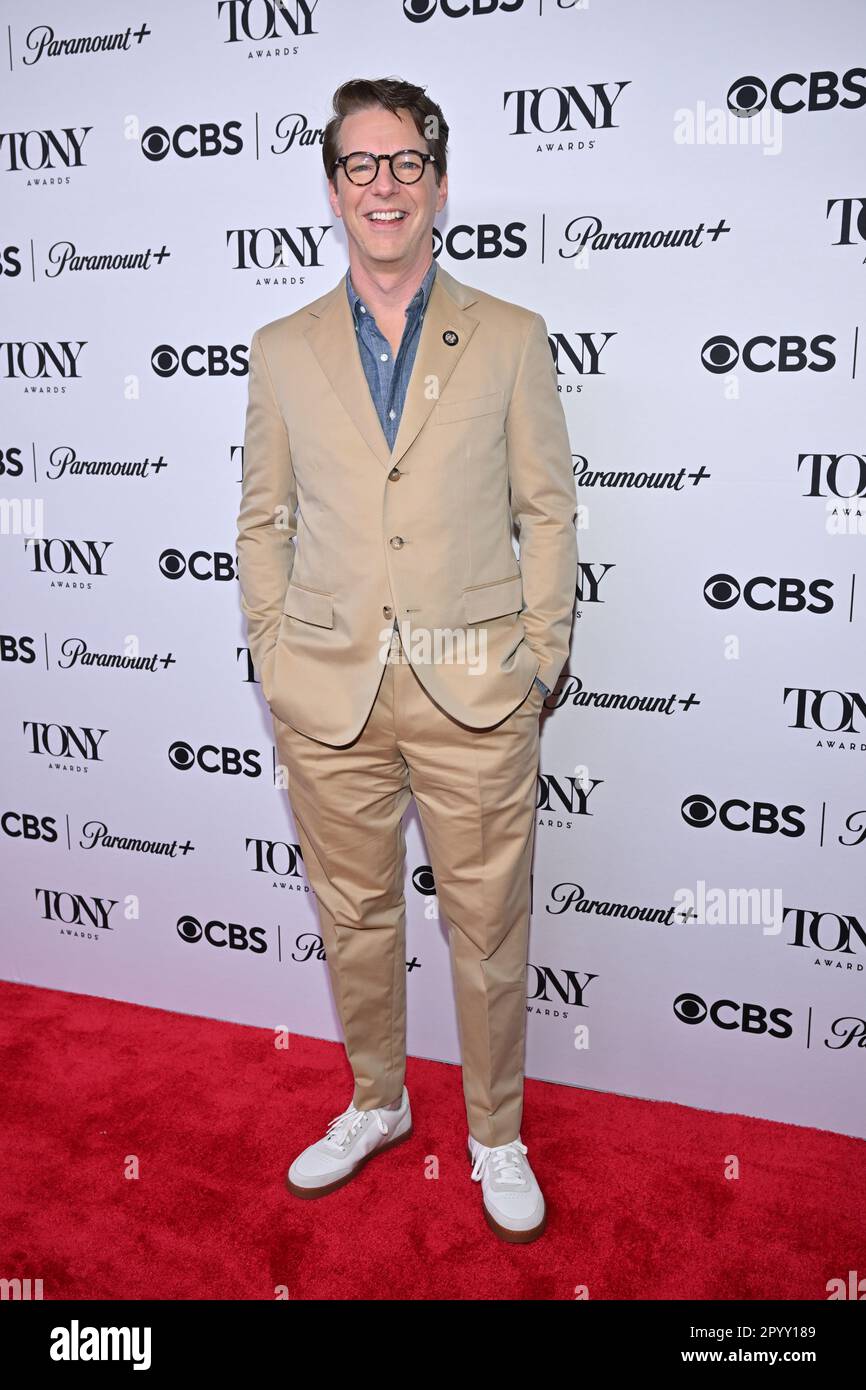 Sean Hayes attends the 76th Annual Tony Award Meet The Nominees Press Event at Sofitel New York on May 04, 2023 in New York City. Stock Photo