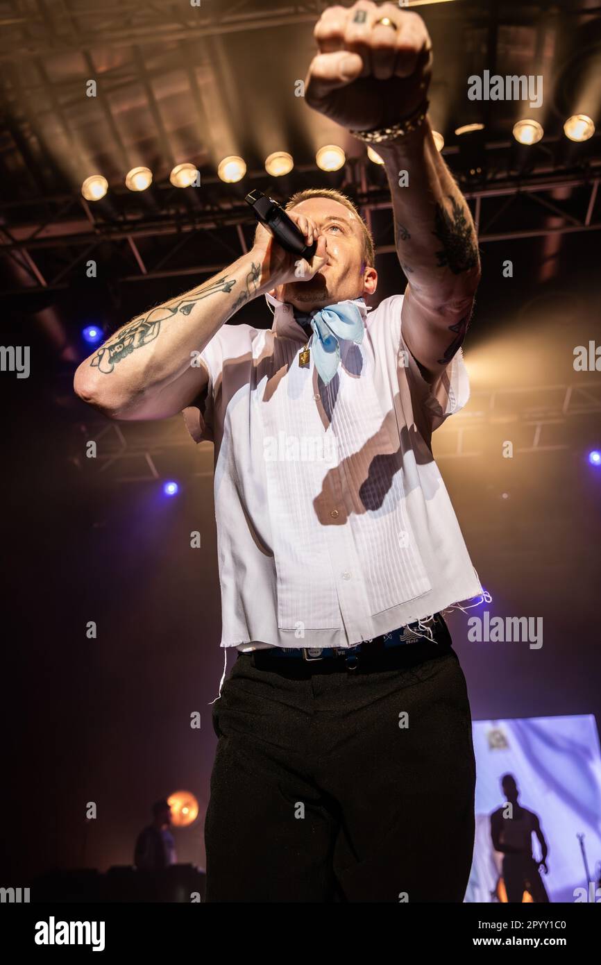 Rapper Macklemore Milan Italy. 03 May 2023. The American rapper MACKLEMORE performs live