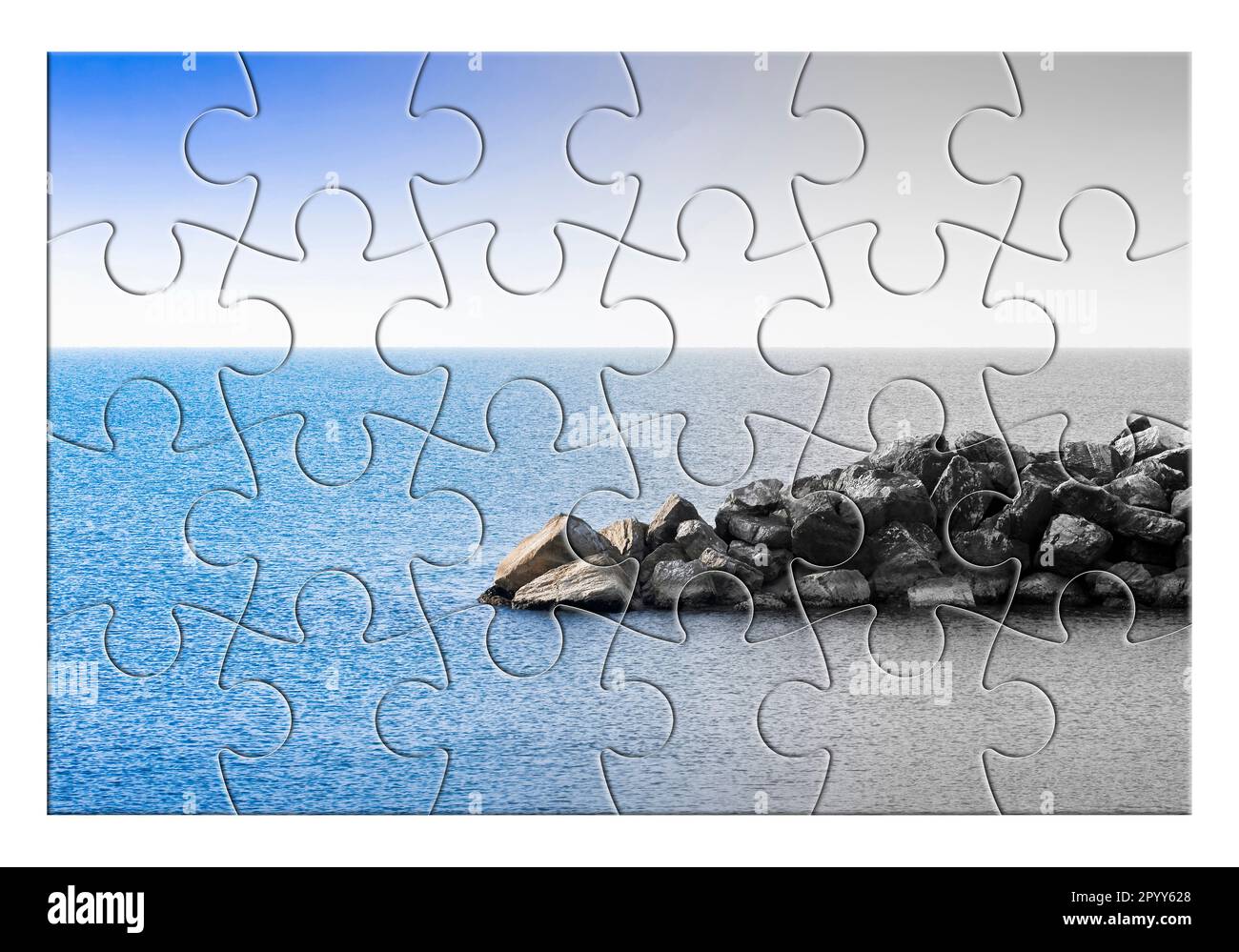 Learn to manage anxiety and stress to rebuild the inner serenity concept image in jigsaw