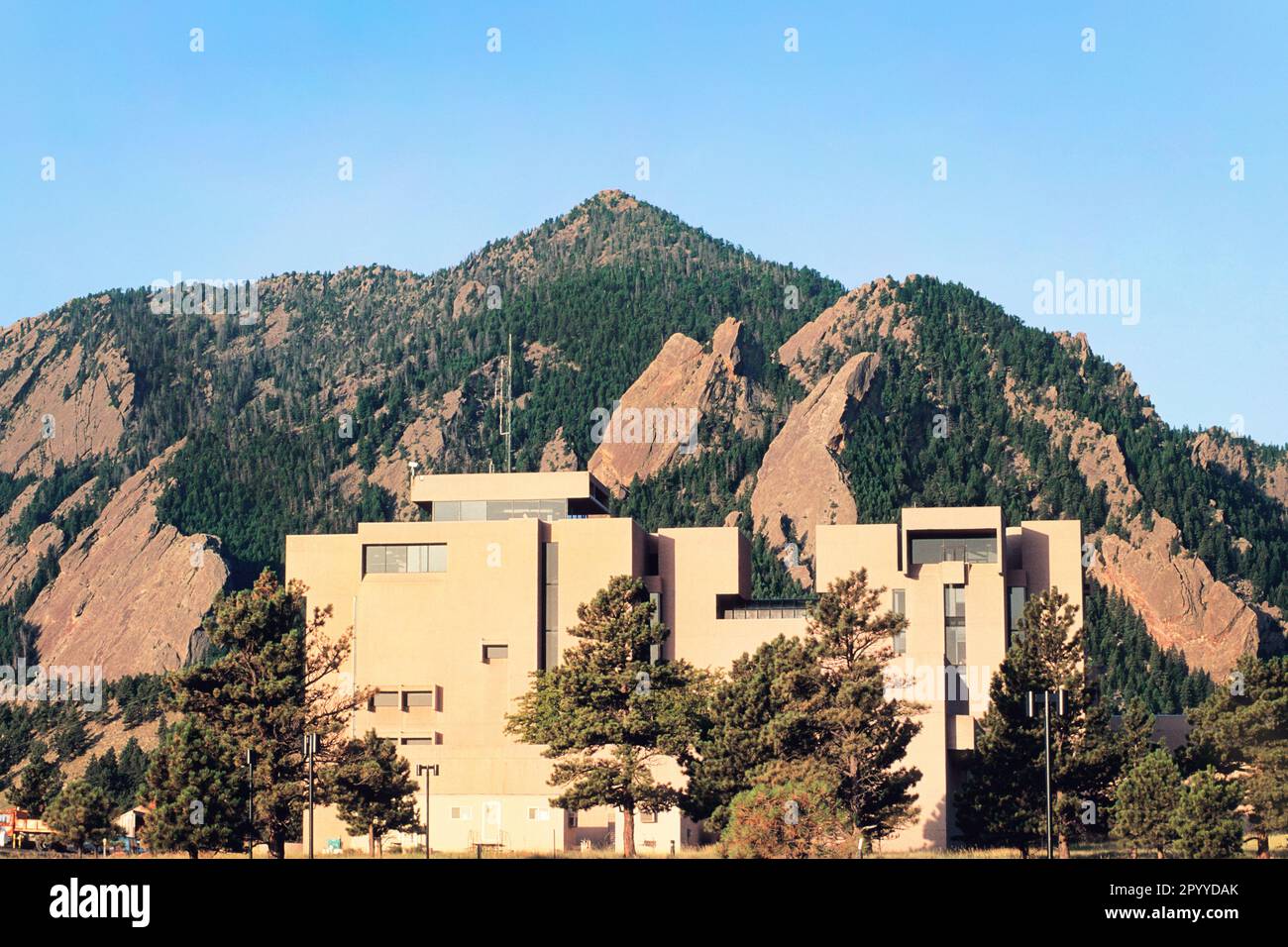 National Center for Atmospheric Research . The Goddard Space Flight Center in Boulder Colorado Rocky Mountains USA. I M Pei architect. Stock Photo