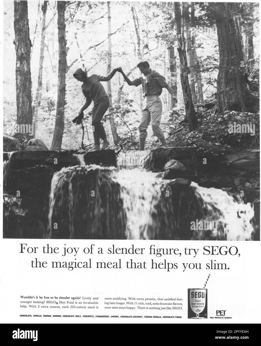 Pet, Inc as Sego Liquid Diet Food advert in a Journal magazine, February 1965 Stock Photo