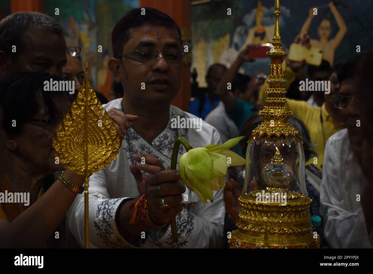 Kolkata, West Bengal, India. 5th May, 2023. Buddha Purnima which marks