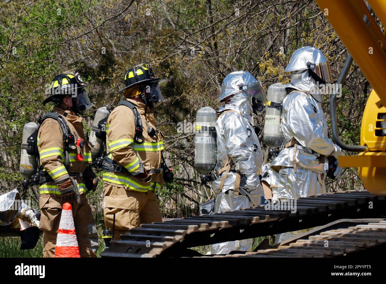 Firefighters Continue Cleanup Operations Following the Storm