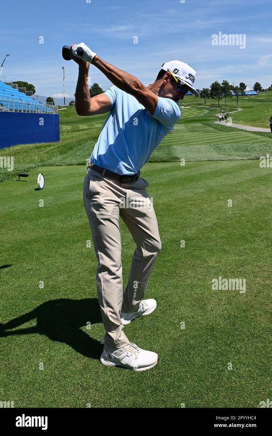 5th May 2023, Marco Simone Golf and Country Club, Guidonia, Italy; DS  Automobiles Italian Open Golf round 2; PAVON, Matthieu Stock Photo - Alamy