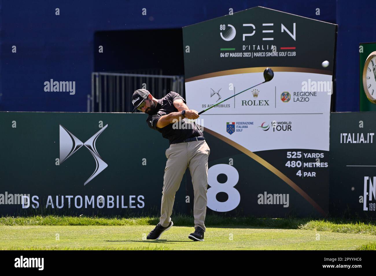 5th May 2023, Marco Simone Golf and Country Club, Guidonia, Italy; DS  Automobiles Italian Open Golf round 2; PAVON, Matthieu Stock Photo - Alamy