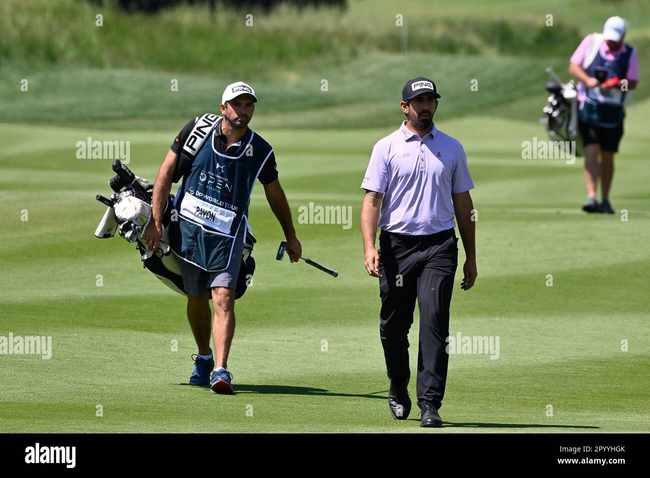 5th May 2023, Marco Simone Golf and Country Club, Guidonia, Italy; DS  Automobiles Italian Open Golf round 2; PAVON, Matthieu Stock Photo - Alamy