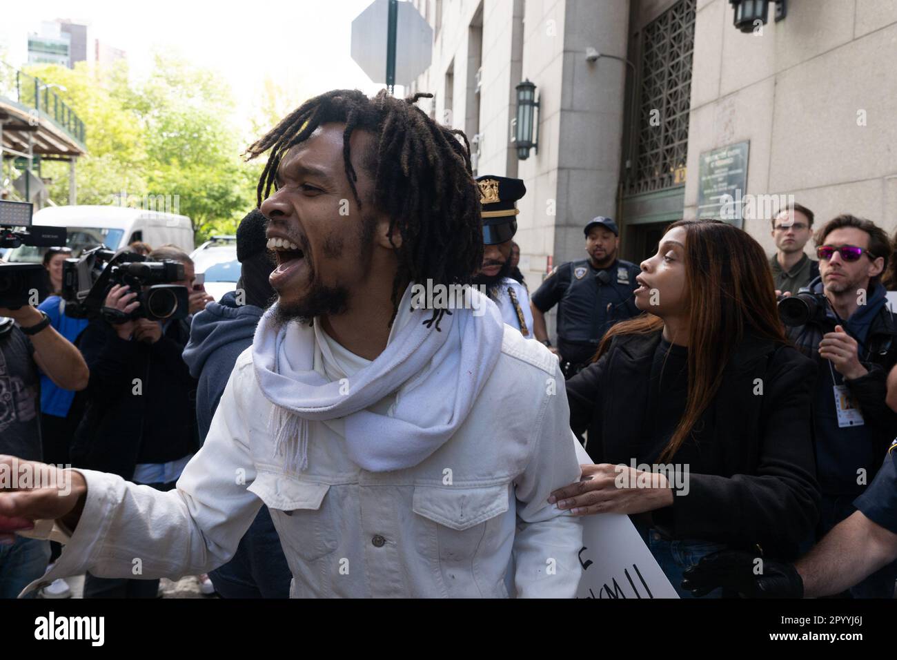 New York, New York, USA. 5th May, 2023. Demonstrators protest the ...