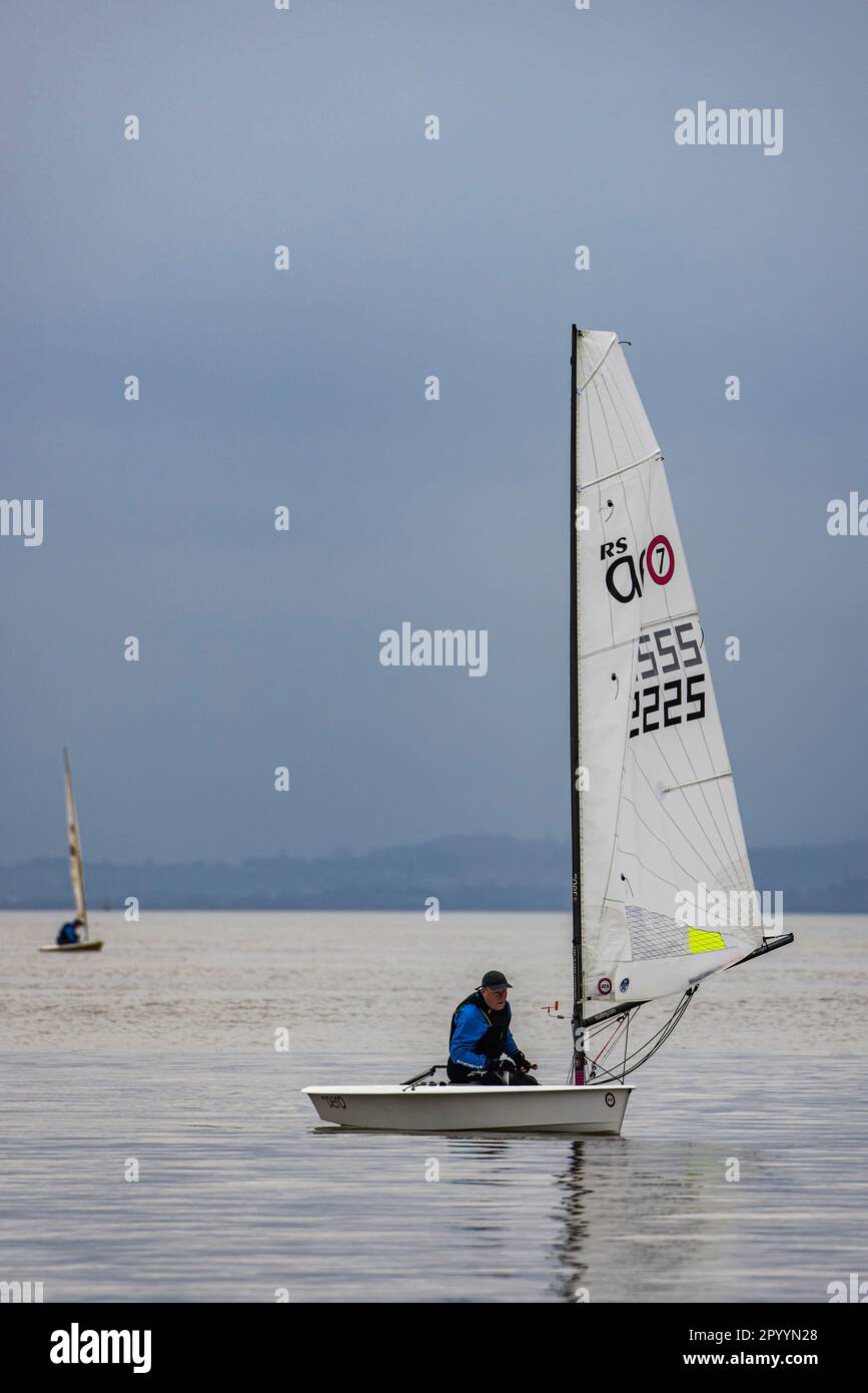 Sailing in the Bristol channel Stock Photo Alamy