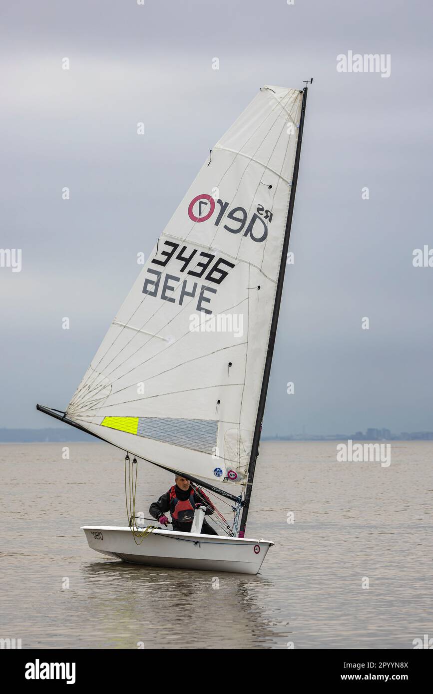 Sailing in the Bristol channel Stock Photo Alamy