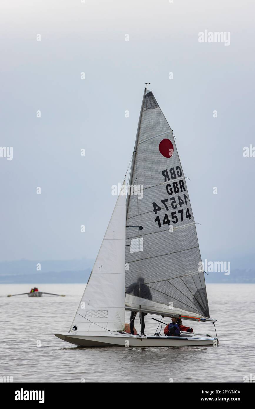 Sailing in the Bristol channel Stock Photo Alamy