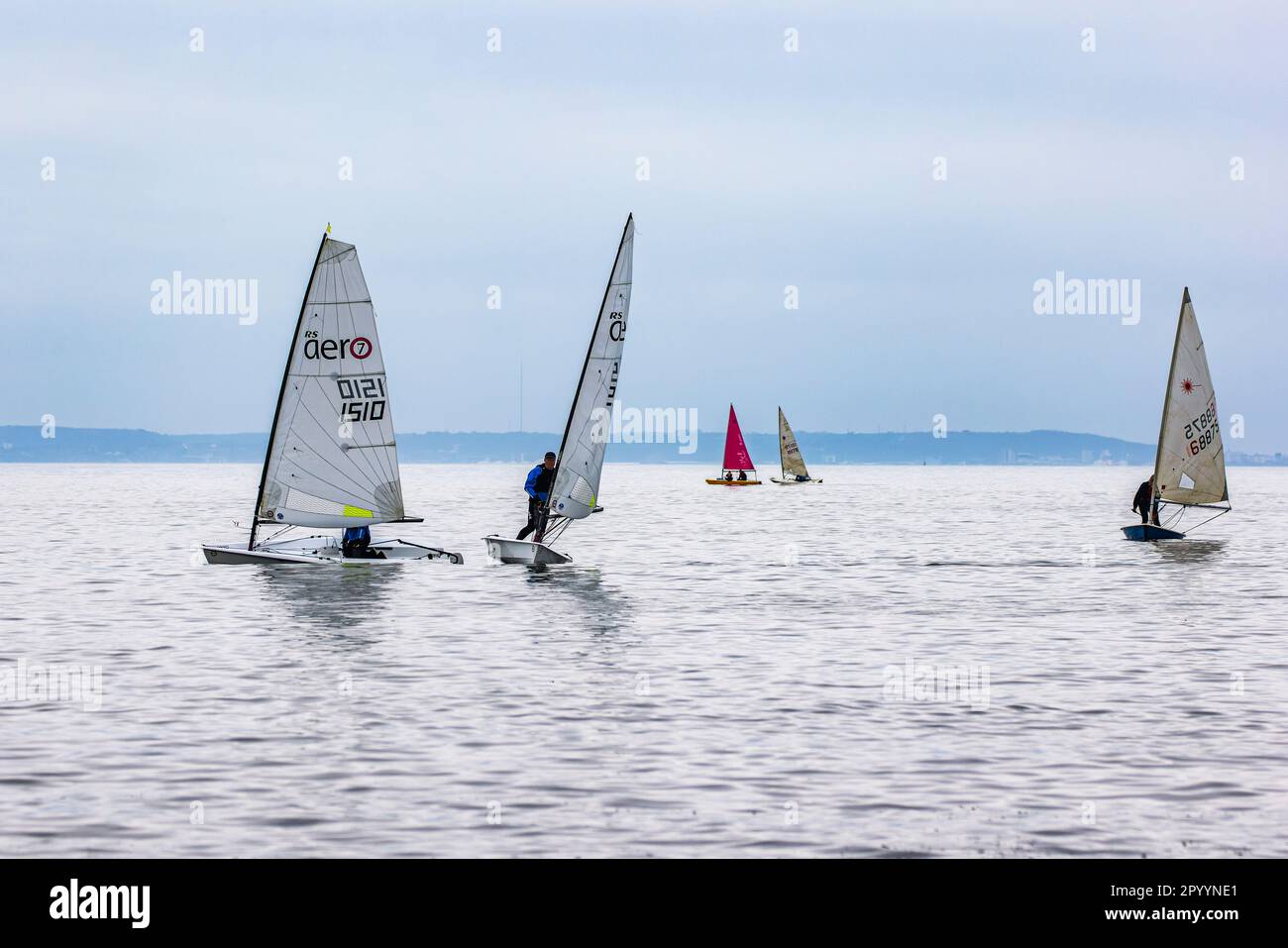 Sailing in the Bristol channel Stock Photo Alamy