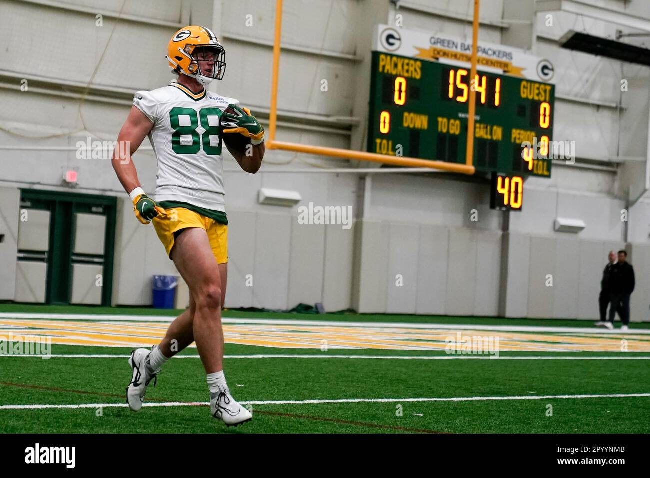 Green Bay Packers tight end Luke Musgrave (88) a preseason NFL football  game Saturday, Aug. 26, 2023, in Green Bay, Wis. (AP Photo/Mike Roemer  Stock Photo - Alamy