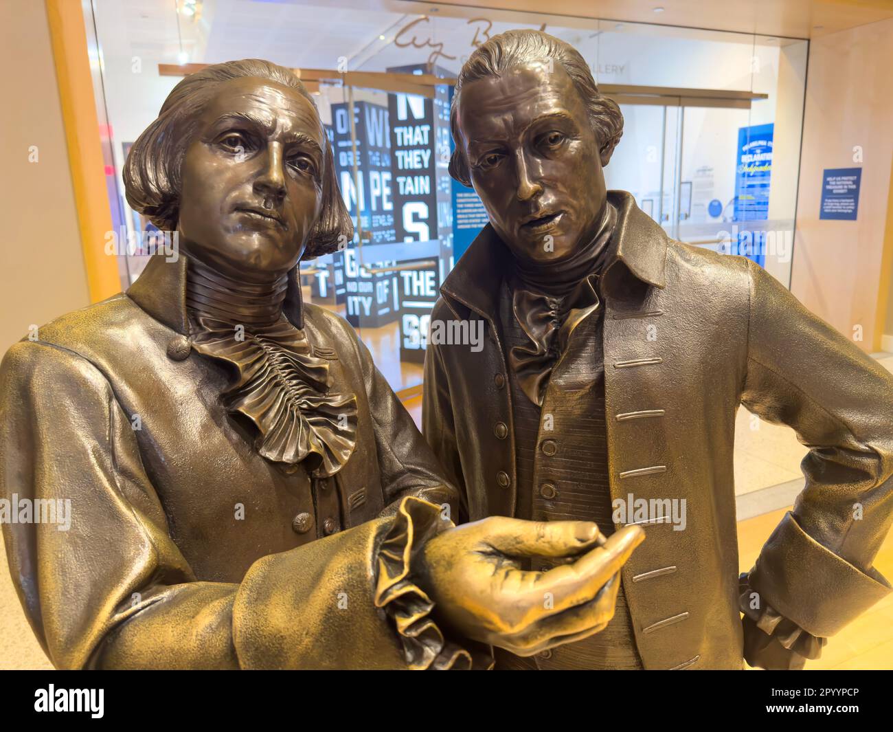 Signers Hall in the National Constitution Center in Philadelphia PA Stock Photo