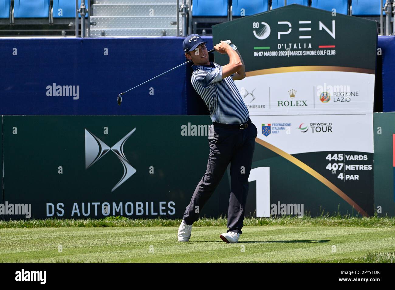 MOLINARI, Edoardo during 80°DS Automobiles Italian Open Golf Match, Marco  Simone GC, 5 May 2023 (Photo by AllShotLive/Sipa USA) Credit: Sipa  USA/Alamy Live News Stock Photo - Alamy