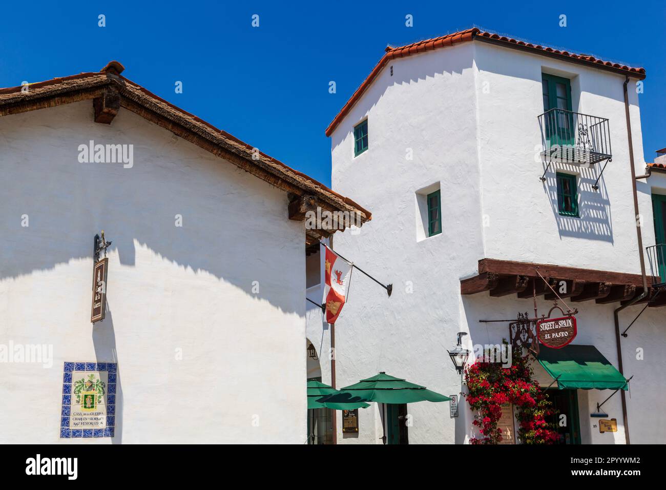 Casa de la Guerra, Santa Barbara, California, USA Stock Photo
