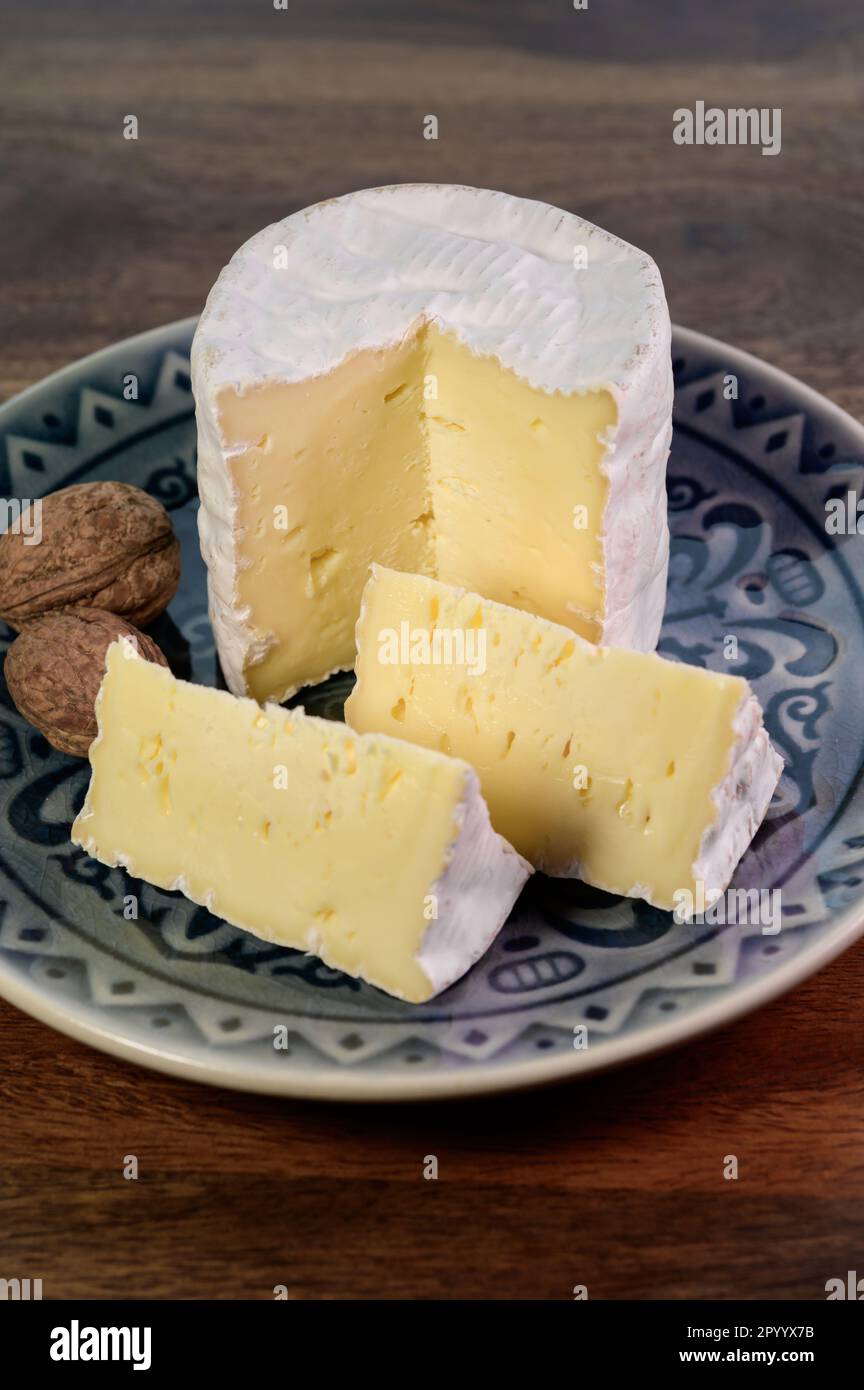 Belgian white mold soft cow milk cheese Bouquet des Moines from Abbey ...