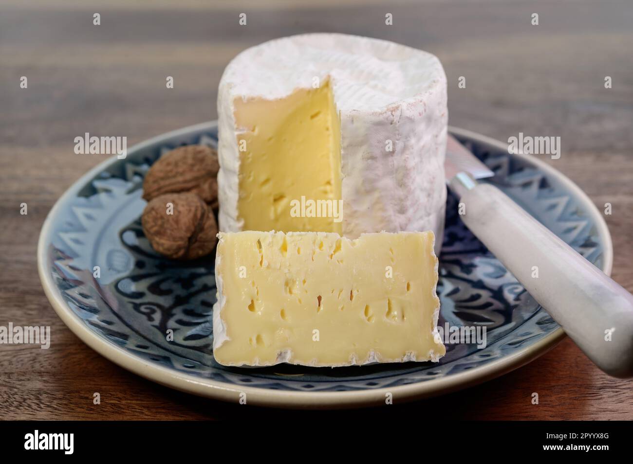 Belgian white mold soft cow milk cheese Bouquet des Moines from Abbey ...