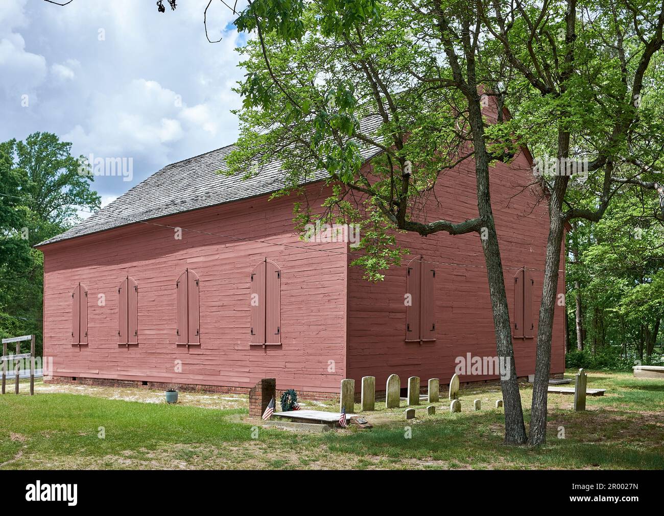 Old Christ Church, Laurel, Delaware USA is a wooden, prerevolutionary