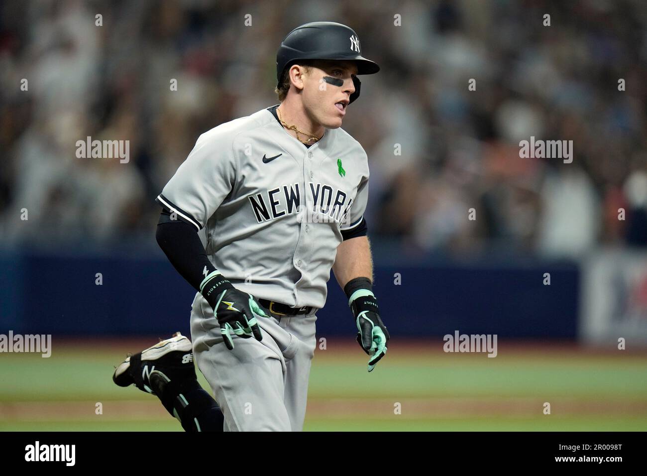 New York Yankees' Aaron Judge jogs the bases after hitting a home run  against the Seattle Mariners in a baseball game Monday, May 29, 2023, in  Seattle. (AP Photo/Lindsey Wasson Stock Photo 