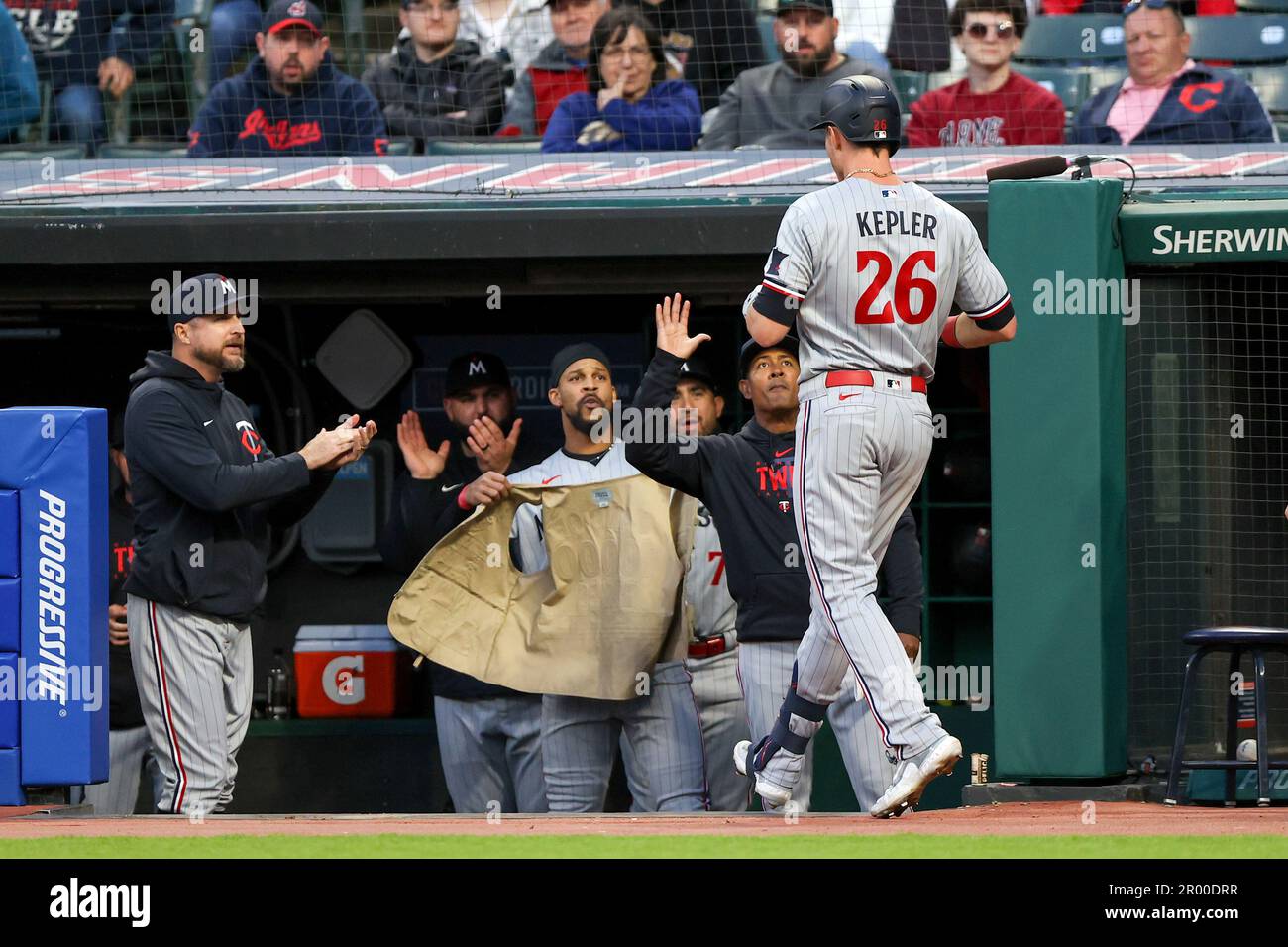 CLEVELAND, OH - MAY 05: Minnesota Twins right fielder Max Kepler (26 ...