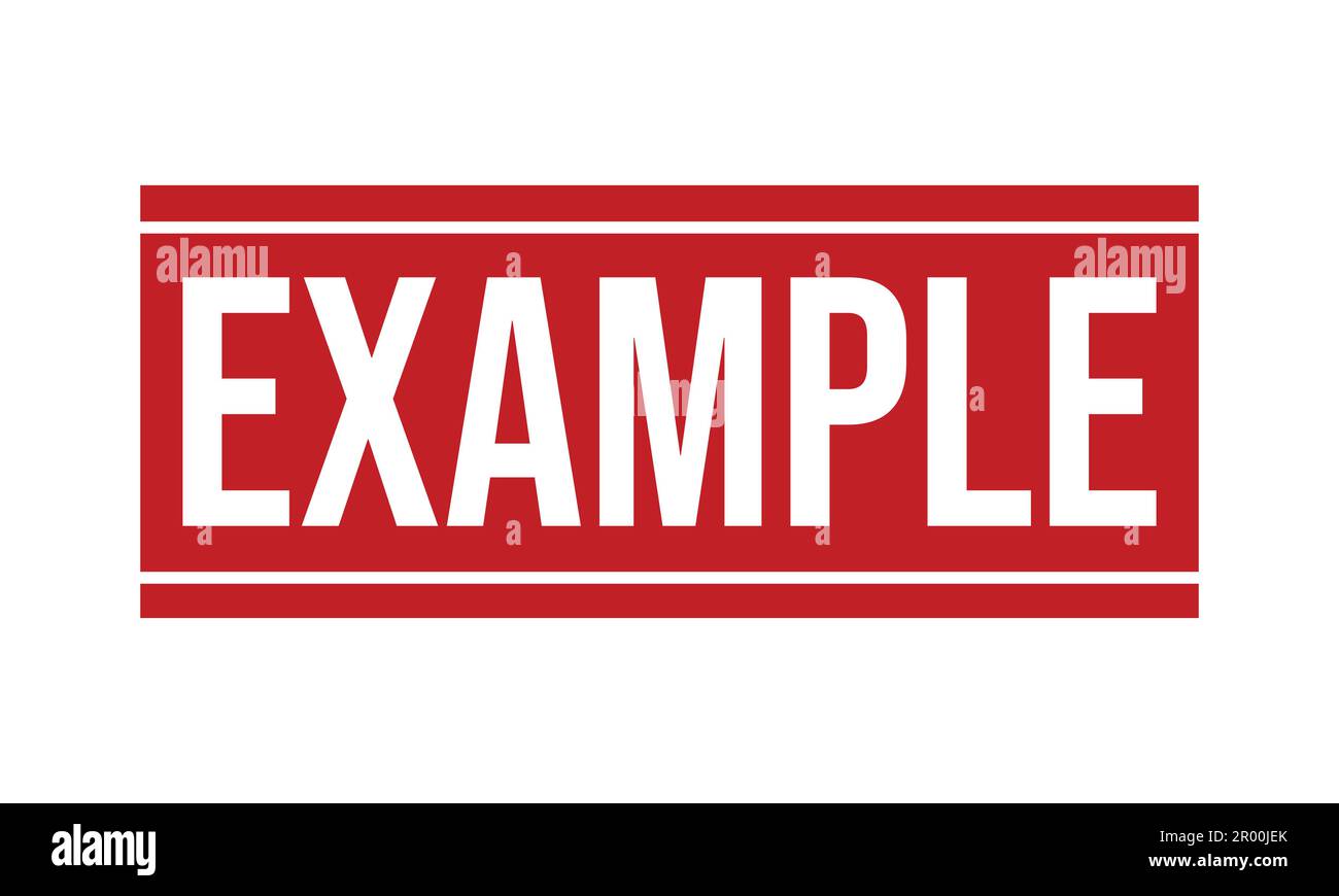 Example Rubber Stamp Seal Vector Stock Vector Image & Art - Alamy