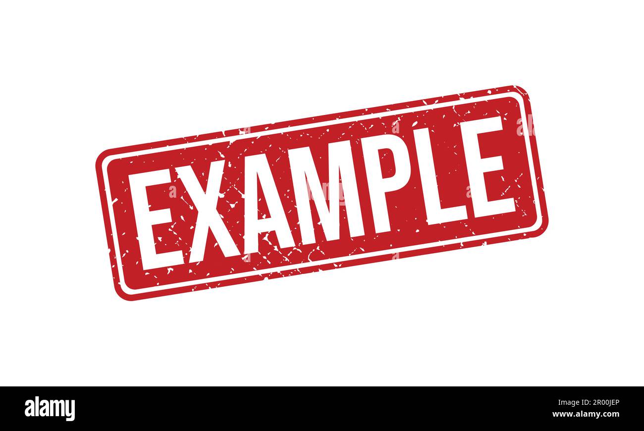 Example Rubber Stamp Seal Vector Stock Vector Image & Art - Alamy