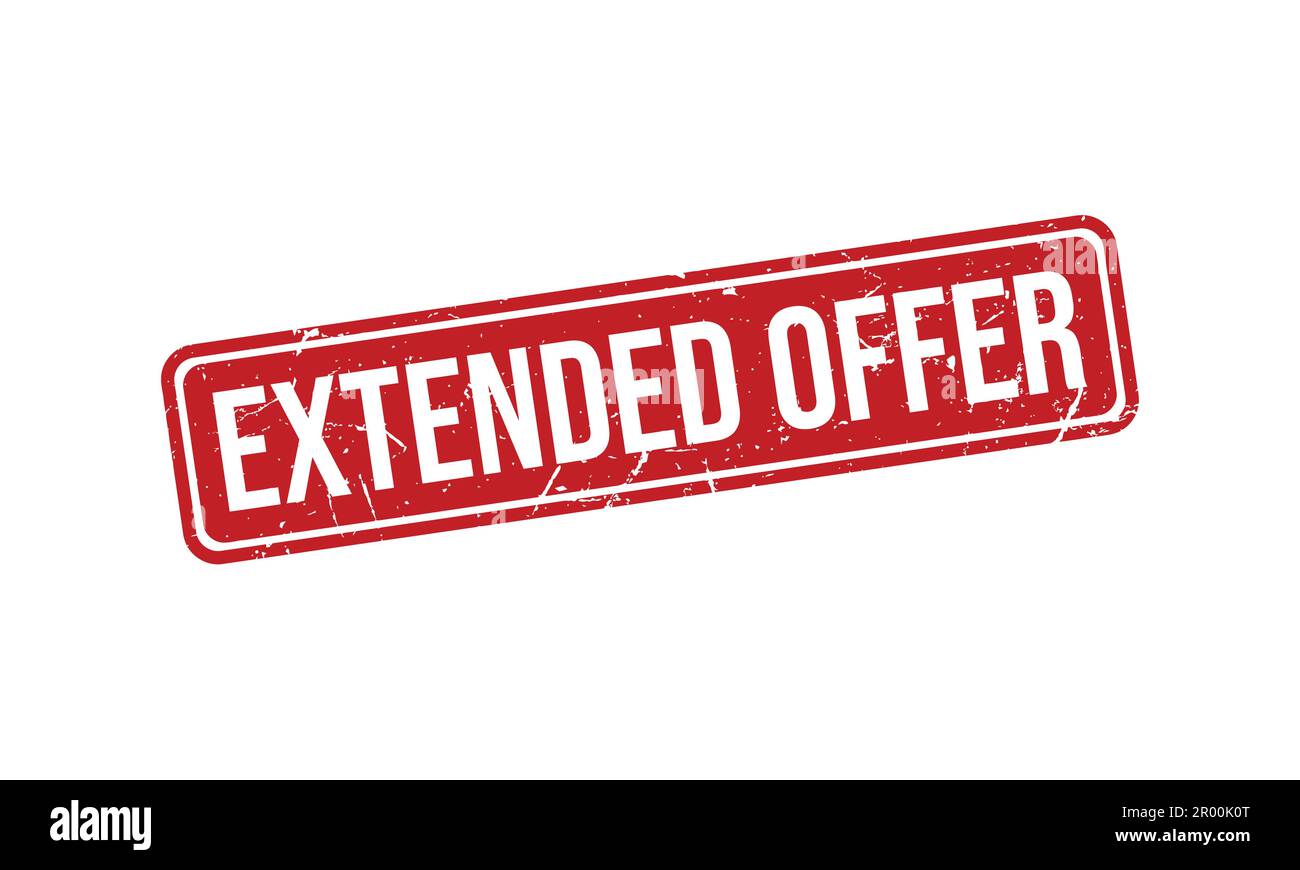 Extended Offer Stamp Seal Vector Illustration Stock Vector Image & Art ...